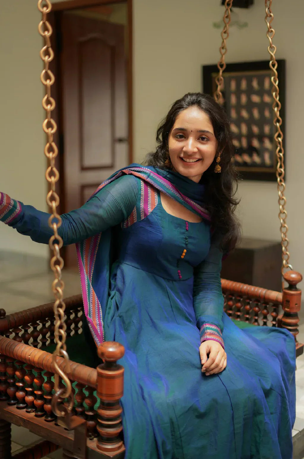 Myna-Blue kurta set