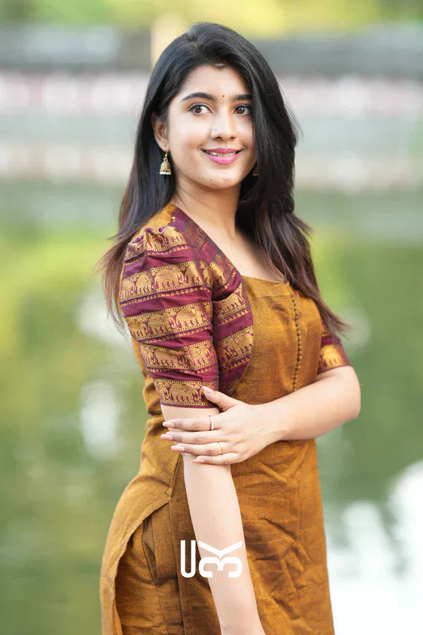 Kurta Set in Ochre Yellow