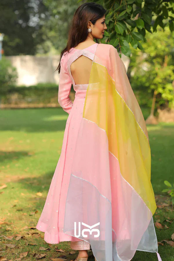 Anarkali Suit Set in Pink