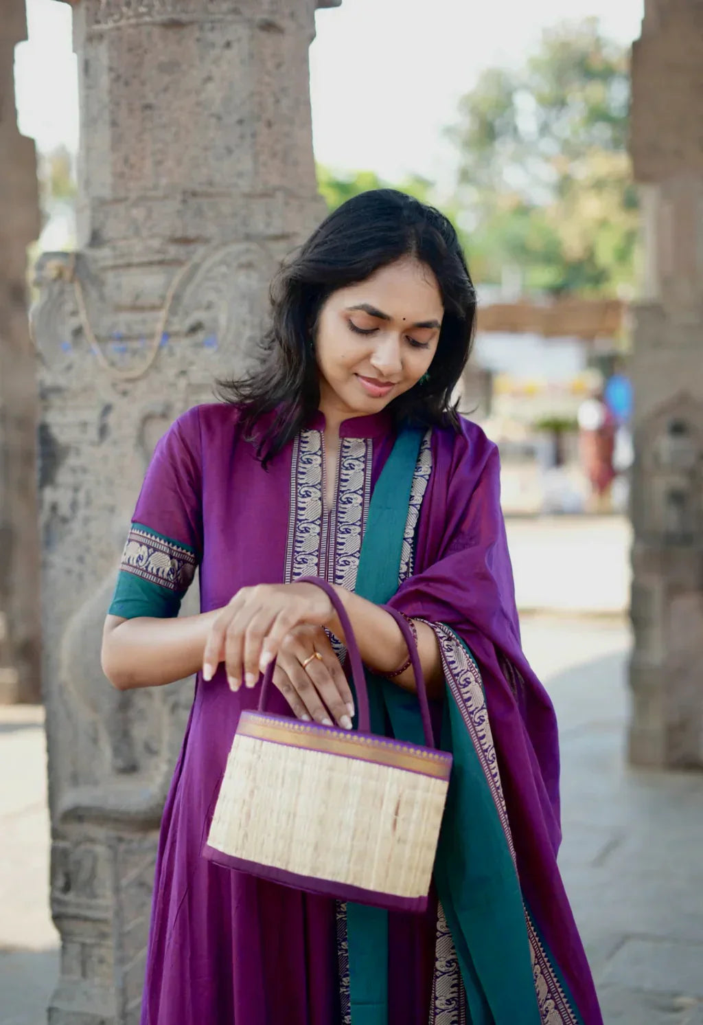 ARTI-violet kurti set