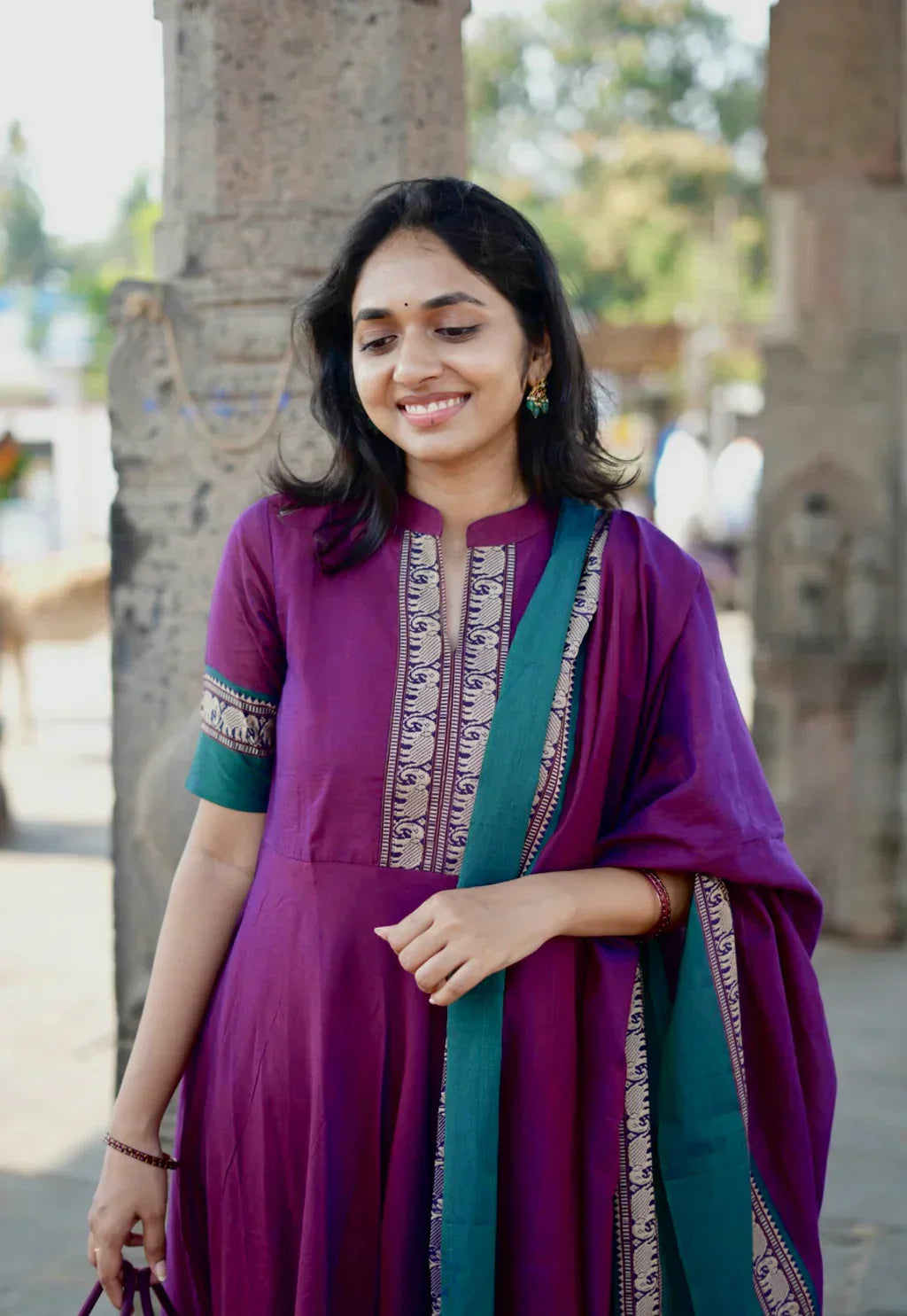 ARTI-violet kurti set