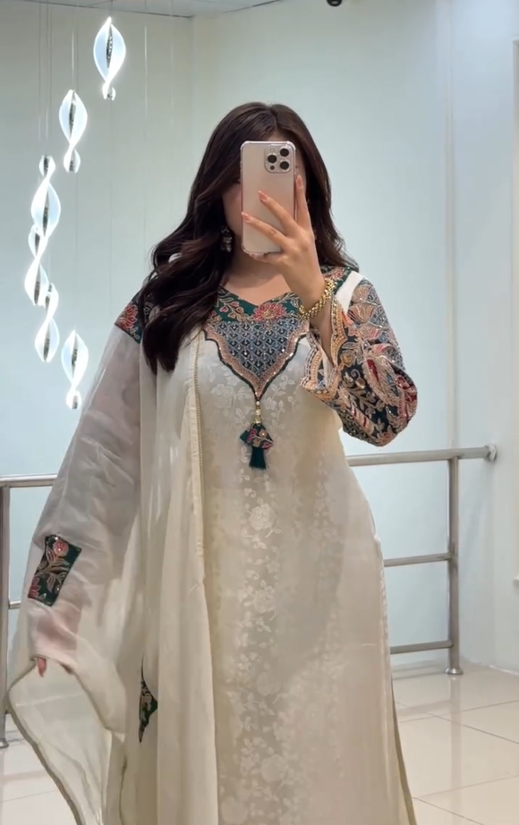 Chanderi Silk Suit Set