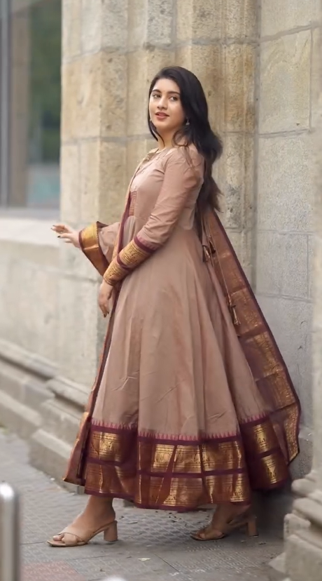 Banshari Cotton Anarakali with Dupatta