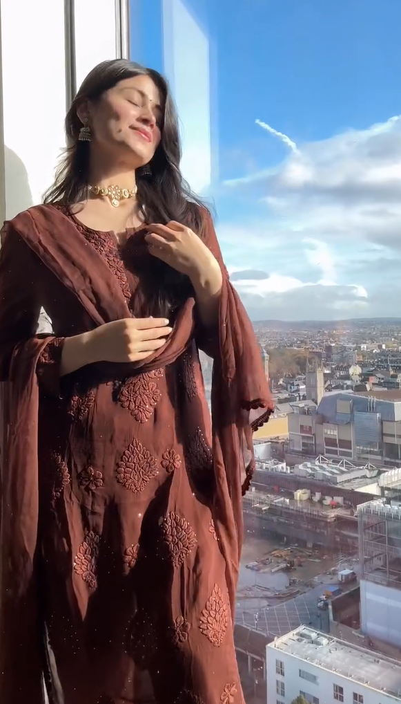 DESIGNER WEAR EXCLUSIVE GEORGETTE WITH EMBROIDERY SUIT WITH DUPATTA