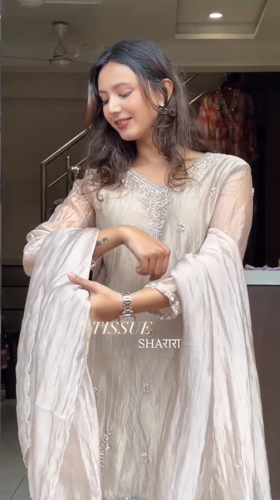 DESIGNER SPECIAL HEAVY EMBROIDERY FANCY 3 PIS OUTFIT SET