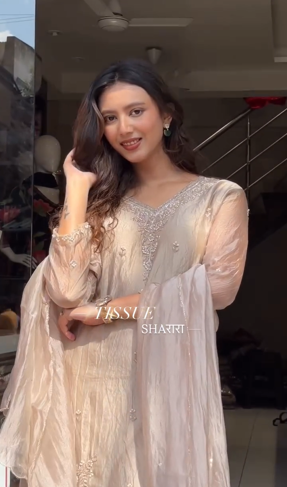 DESIGNER SPECIAL HEAVY EMBROIDERY FANCY 3 PIS OUTFIT SET