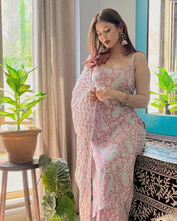 VAIDEHI COTTON SUIT SET